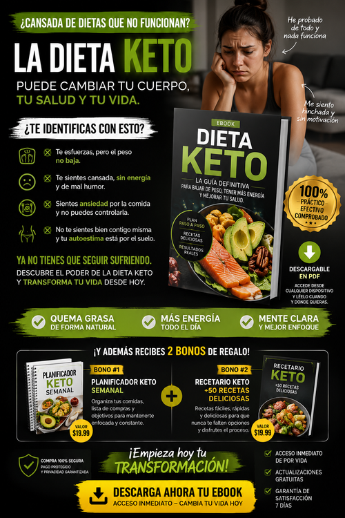 Dieta Keto Fácil: guía en PDF para empezar la dieta cetogénica en Argentina